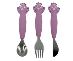 Set 3 Cubiertos Silicona Mrs. Peacock