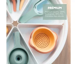 Set Cuencos Encajables Sensoriales Coral
