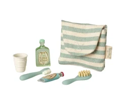 Set de Cepillo de Dientes en Bolsa Mouse Blue Stripe