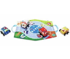 Set de Coches de Peluche con Tapiz