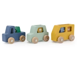 Set de Coches Madera Animales