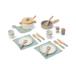 Set de Cocina y Vajilla Aronia Blanco/Gris 20 piezas