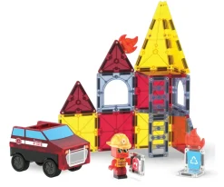 Set de Construcción Magna-Tiles Fire Rescue 27 piezas