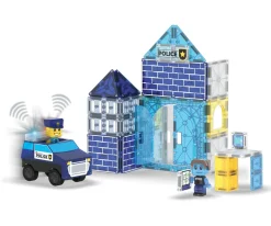 Set de Constucción Magna-Tiles Police Station 35 piezas
