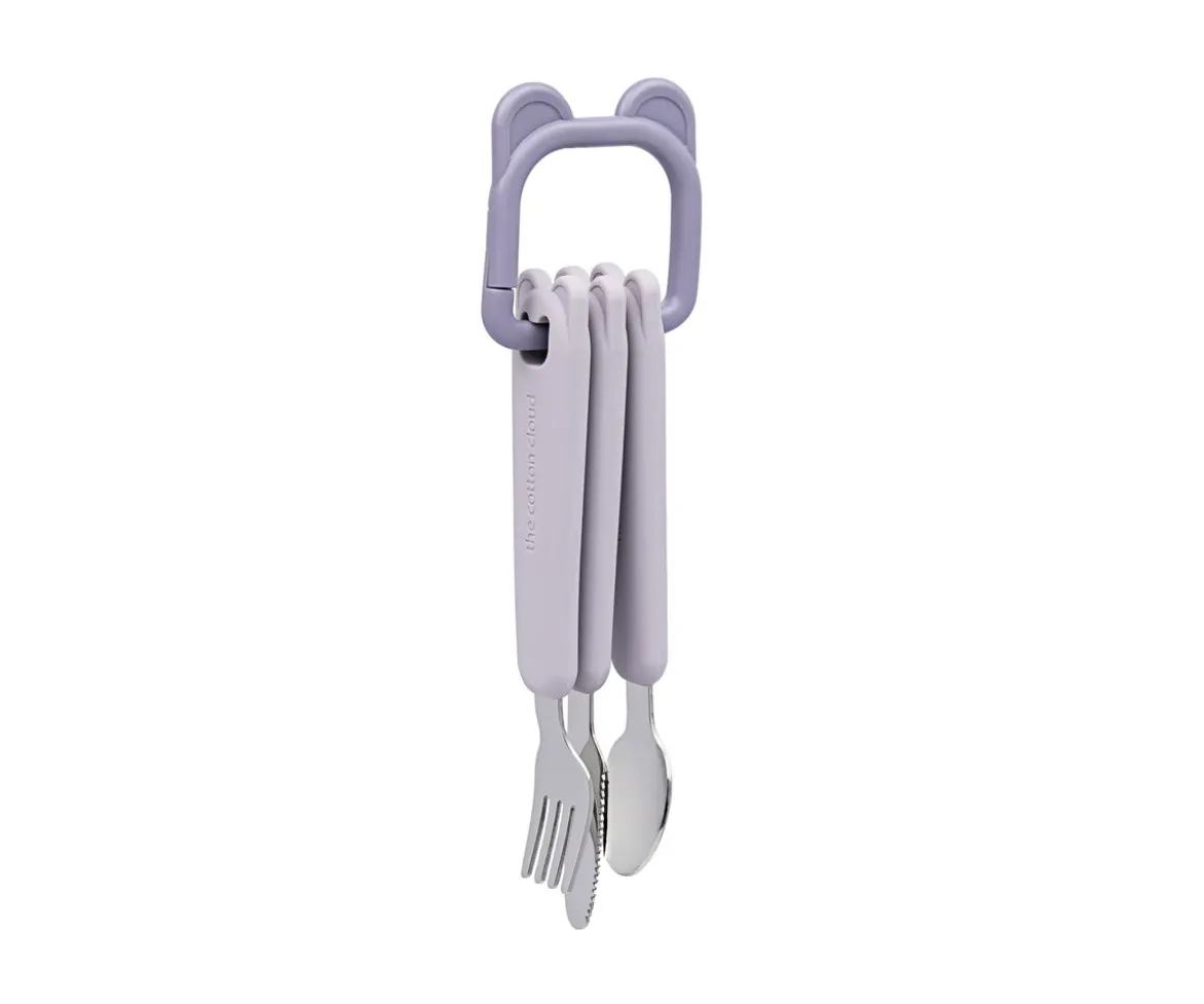 Set de Cubiertos con Aro Lilac