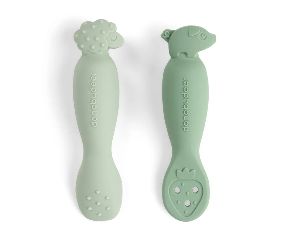 Set de Cucharas de Aprendizaje Tiny Farm Green