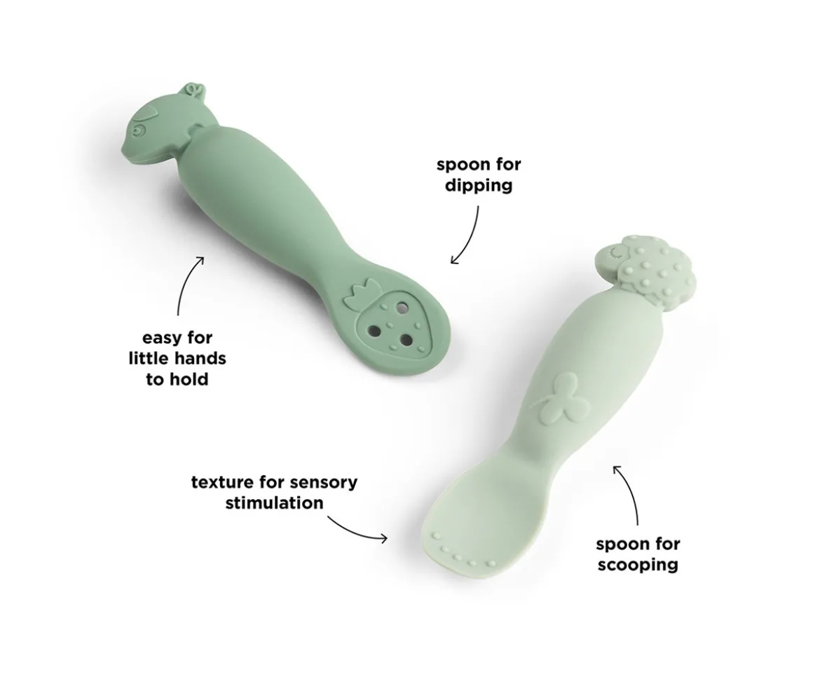 Set de Cucharas de Aprendizaje Tiny Farm Green