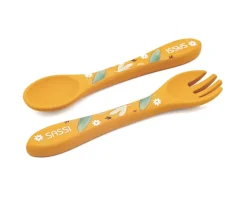 Set de Cuchara y Tenedor de Silicona León