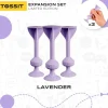 Set de 3 Dardos de Silicona con Ventosa Lavanda