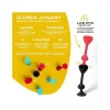 Set de 3 Dardos de Silicona con Ventosa Orange