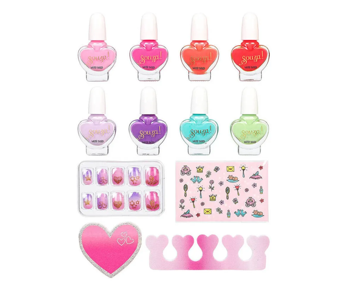 Set de Esmaltes y Accesorios de Uñas Princesas