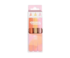 Set De 3 Lapices Brillo Cobre-Oro-Rosa con Purpurina