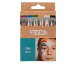 Set De 6 Lápices Maquillaje Facial Colores Rainbow
