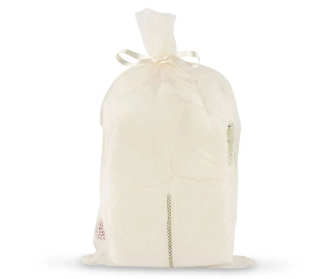 Set de 3 Pañales Muñecas en Bolsa de Tull Beige