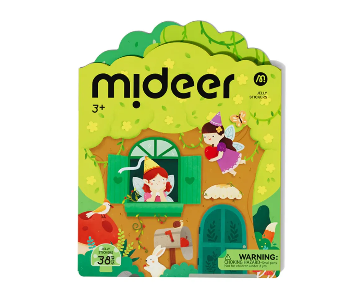 Set de Pegatinas de Gel Reutilizables Mideer Animales