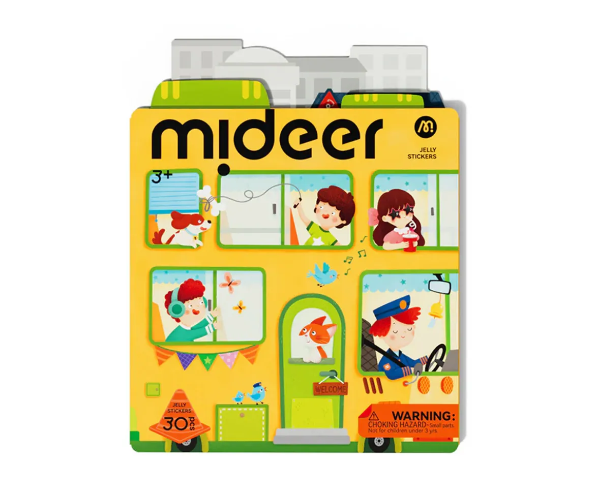 Set de Pegatinas de Gel Reutilizables Mideer Calle