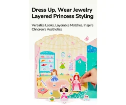 Set de Pegatinas de Gel Reutilizables MiDeer Princess Dress Up