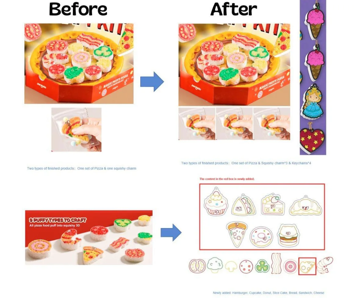 Set de Pintura de Espuma 3D Pizza