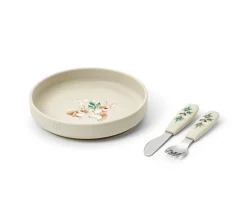 Set de Plato y Cubiertos de Silicona Bunny Darling