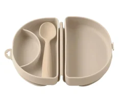 Set de Plato y Cuchara de Silicona Plegable Avena