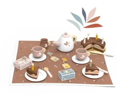 Set de Té de Madera Cumpleaños