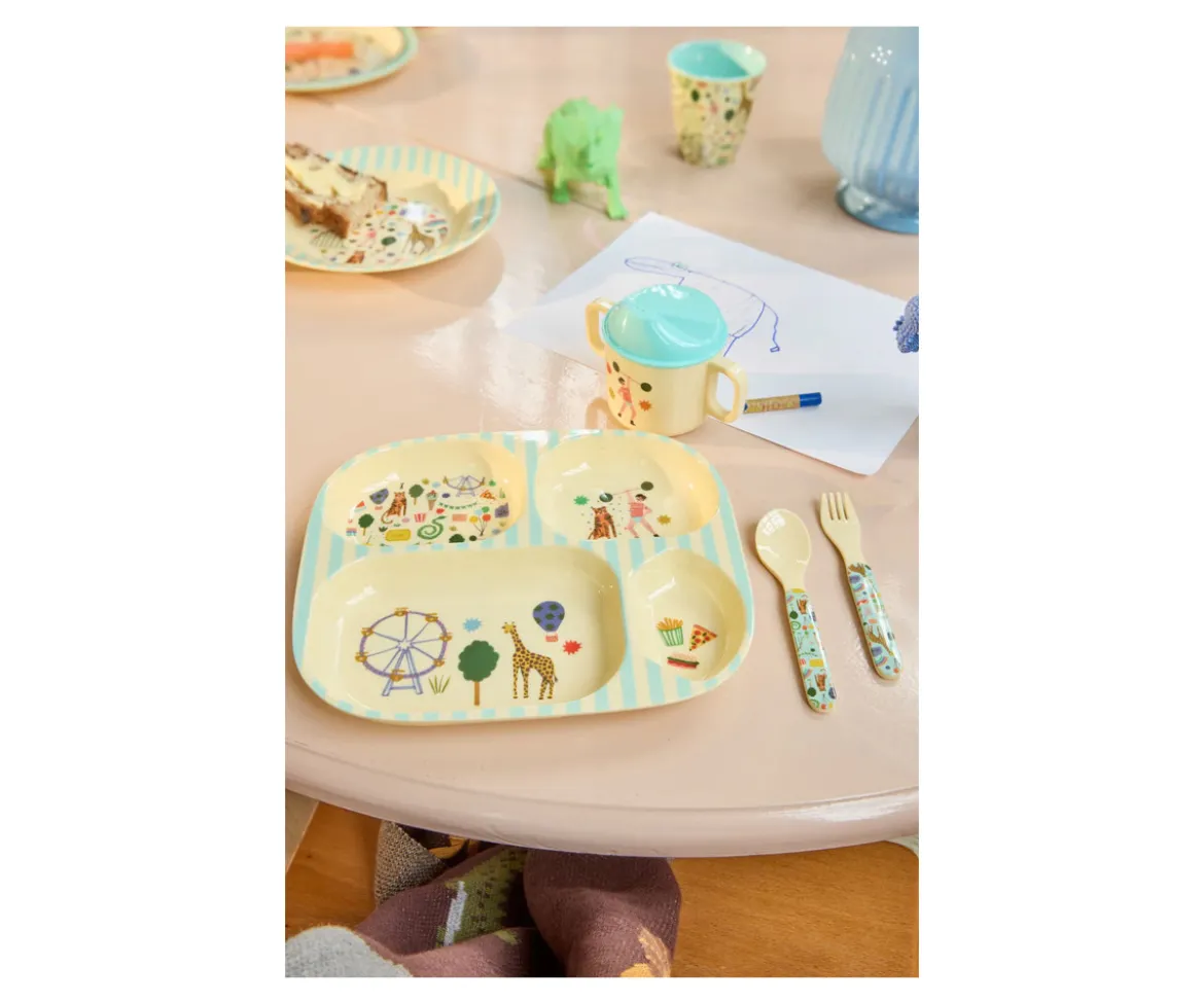 Set de Vajilla Infantil 4 Piezas Feria