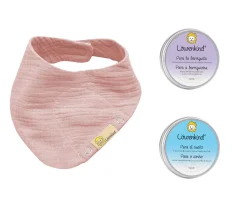 Set Inicio Bandana Mini Rosa Empolvado + 2 LowenPads