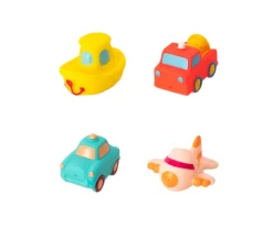 Set 4 Juguetes de Baño Vehicles