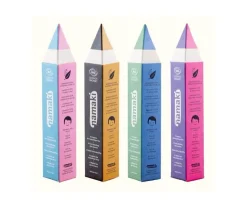 Set 4 Lápices Finos Maquillaje Namaki Oro-Plata-Negro-Blanco