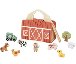 Set Maletín Granja de Madera