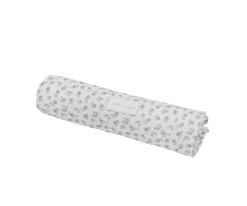 Set 2 Muselinas 70x70 cm Little Bloom Flor Gris