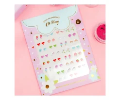 Set 30 Pares de Pendientes Autoadhesivos