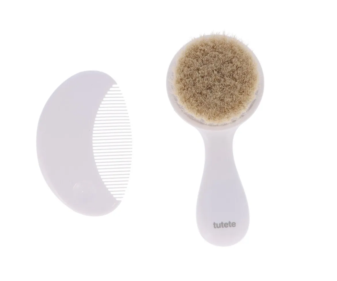Set Peine y Cepillo Tutete Blanco Personalizable