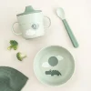 Set Primera Vajilla Foodie Happy Clouds Verde
