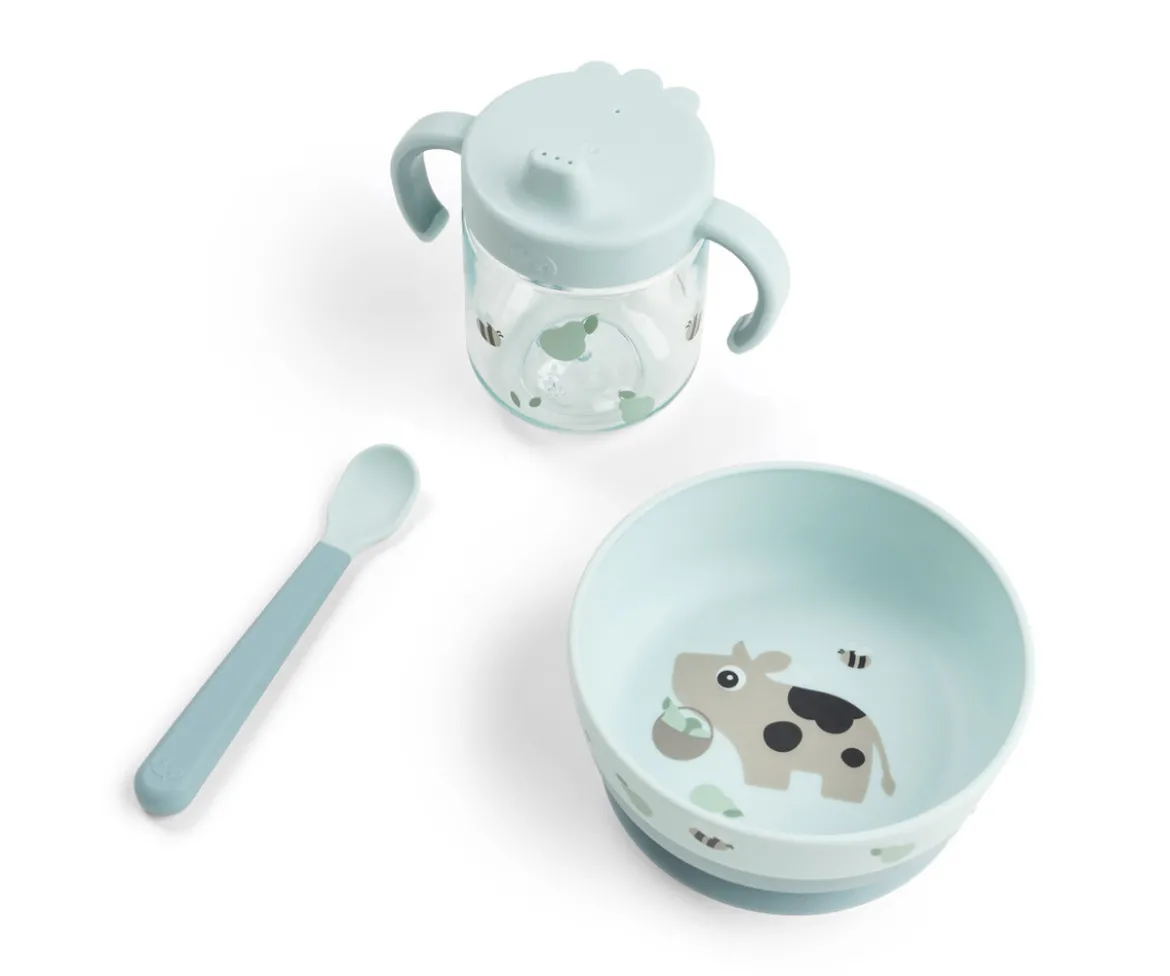 Set Primera Vajilla Foodie Tiny Farm Blue