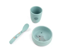 Set Primera Vajilla Stick & Stay Celebration Blue