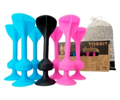 Set Starter de 7 Dardos de Silicona con Ventosa Azul + Rosa