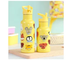 Set Tapa Pajita y Cepillo Animal Friends