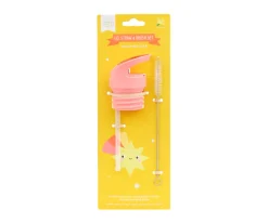 Set Tapa Pajita y Cepillo Estrella Fugaz
