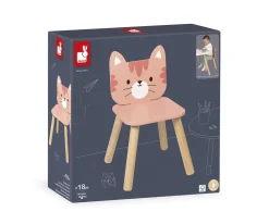 Silla Infantil de Madera Gato