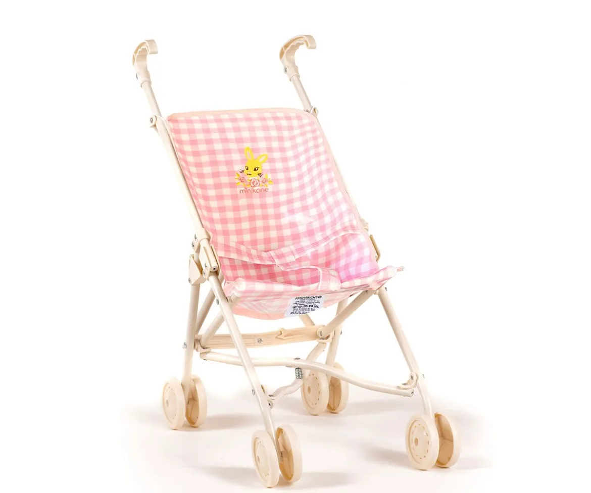 Silleta Grande Vichy Rose para Muñeco