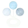 Sonajero 3 Bolitas Azul Tiza-Azul Claro-French Blue
