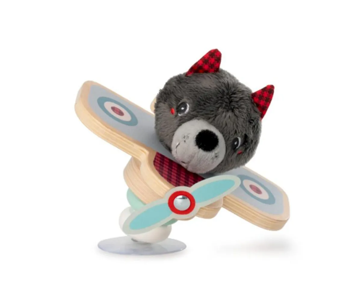 Sonajero con Ventosa Avión Louis el Lobo