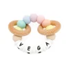 Sonajero Mordedor Silicona Personalizado Ecologic Sweet Rainbow