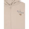 Sudadera con Capucha y Cremallera Lou French Oak