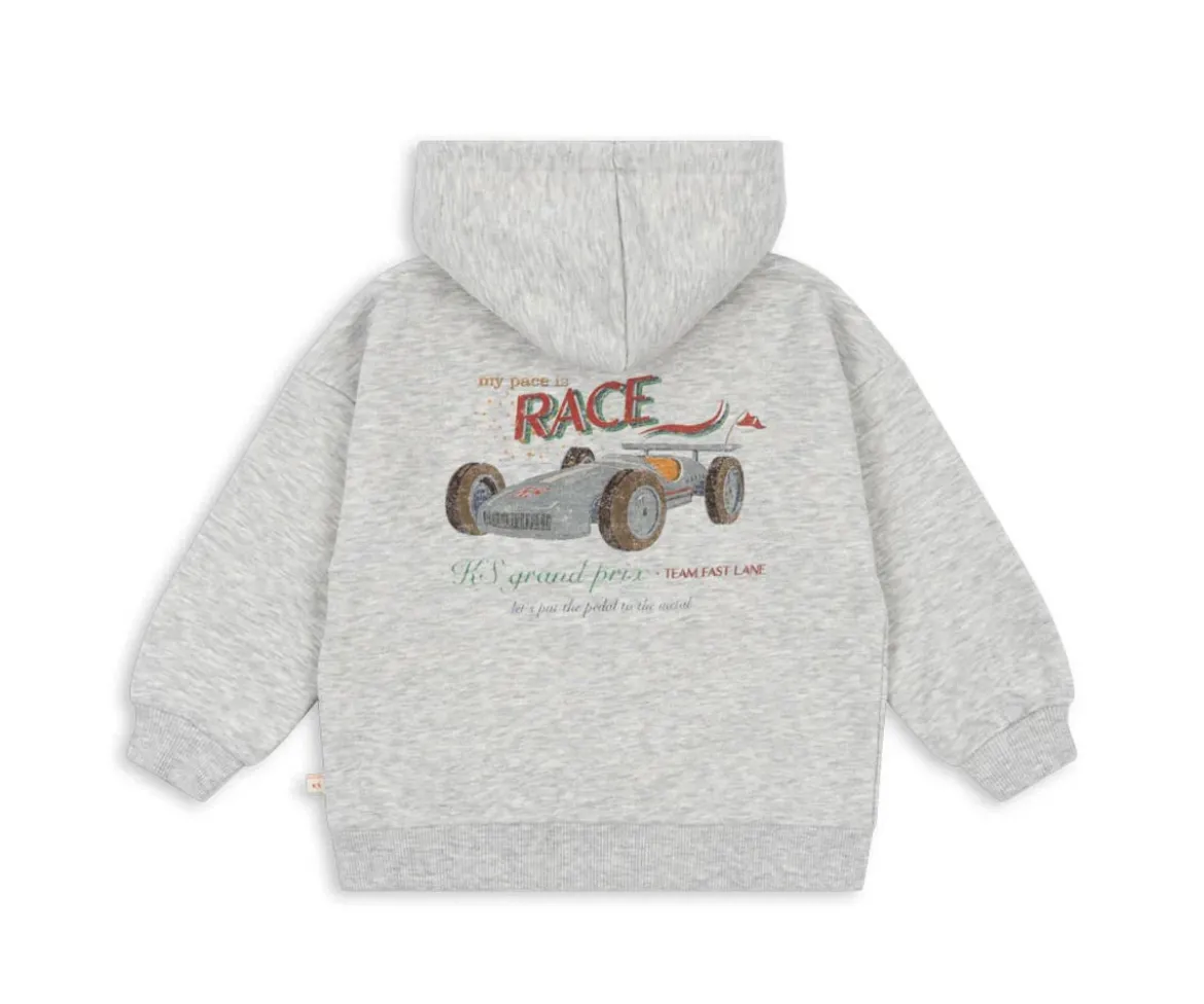 Sudadera con Capucha y Cremallera Lou Grey Melange