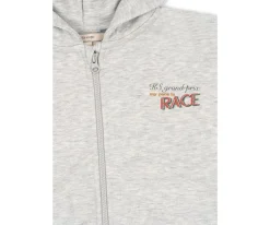 Sudadera con Capucha y Cremallera Lou Grey Melange