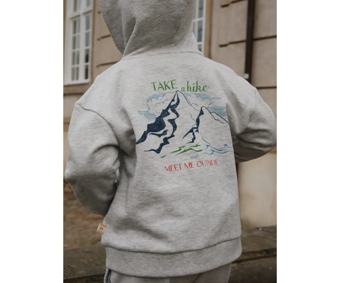 Sudadera con Capucha y Cremallera Lou Grey Melange