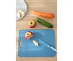 Tabla de Corte de Silicona Antideslizante Kiddikutter Sky Blue