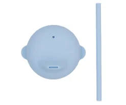 Tapa Sippie para Vaso Silicona Azul Empolvado